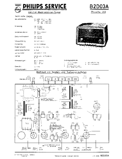 Philips B2D03A service manual
