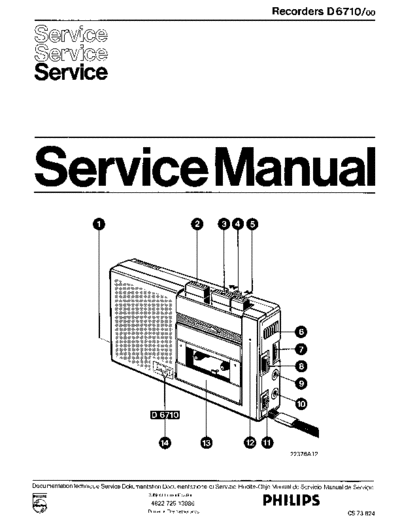 Philips D6710 service manual