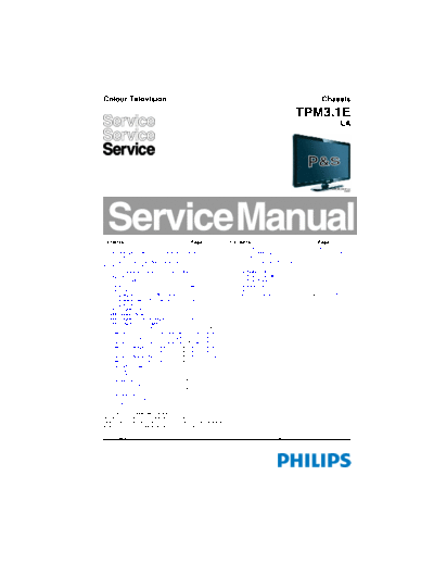 Philips  Service Manual
