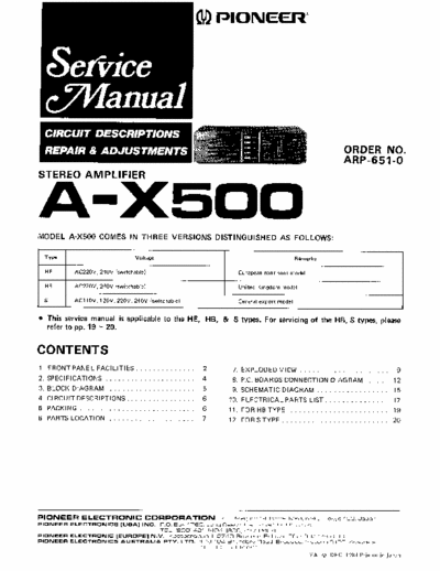 Pioneer AX500 integrated amplifier