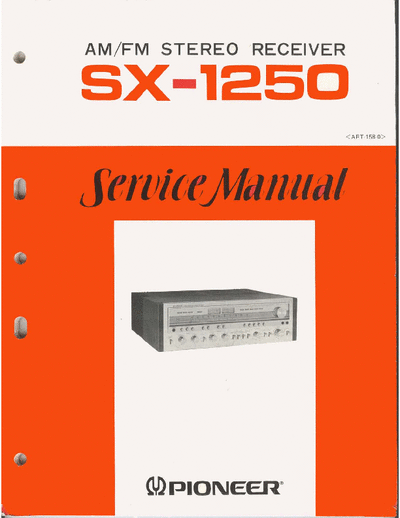Pioneer SX1250 receiver