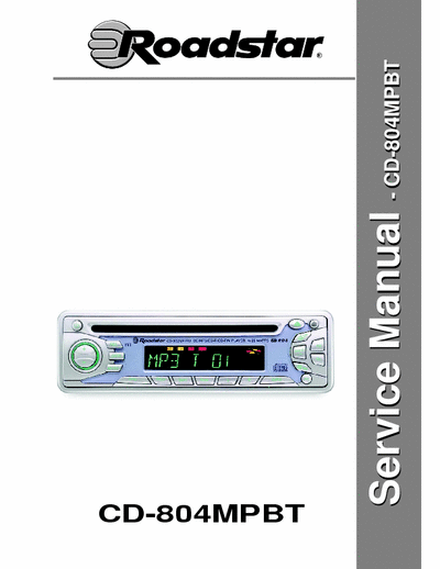 Roadstar CD804mpbt car radio