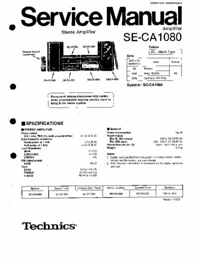 Technics SE-CA1080 I hope is useful