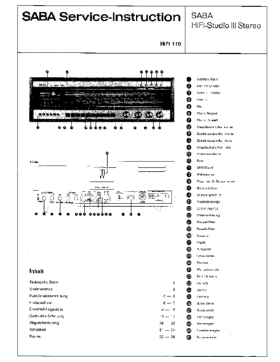 Saba HiFi-Studio III service manual