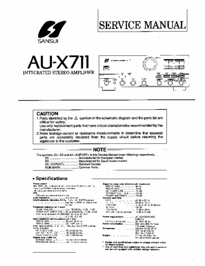 Sansui AUX711 integrated amplifier