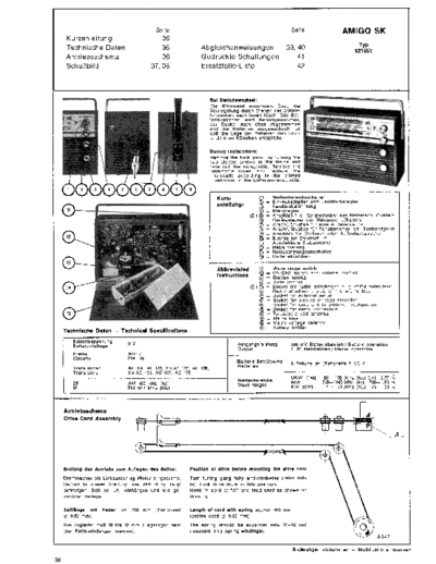 Schaub-Lorenz Amigo SK service manual