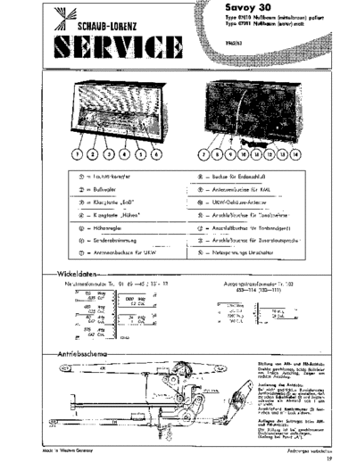 ITT Schaub-Lorenz Savoy 30 service manual
