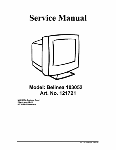 Belinea 103052 inside .rar (11 patrs) is servicemanual in .pdf file