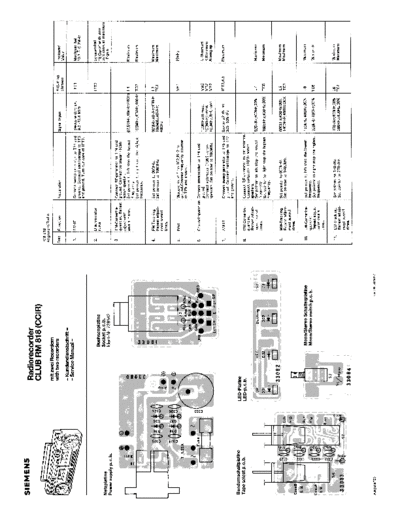 Siemens Club RM 818 service manual