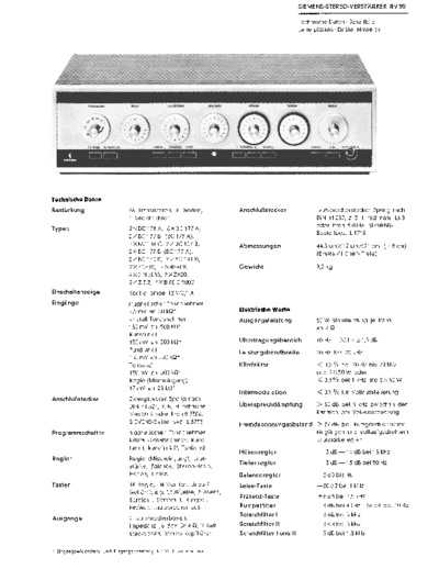 Siemens RV 90 service manual