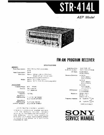 Sony STR414L receiver