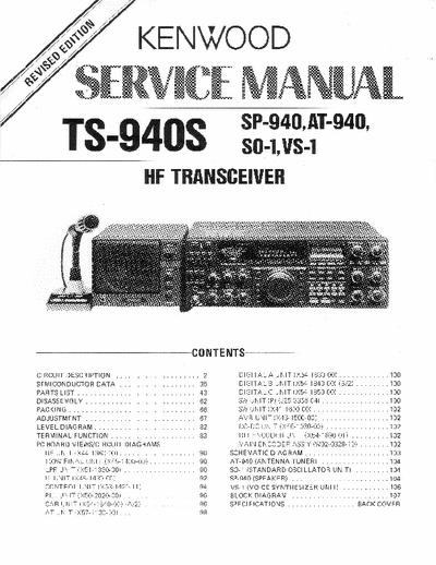 kenwood TS-940S TS-940S service manual