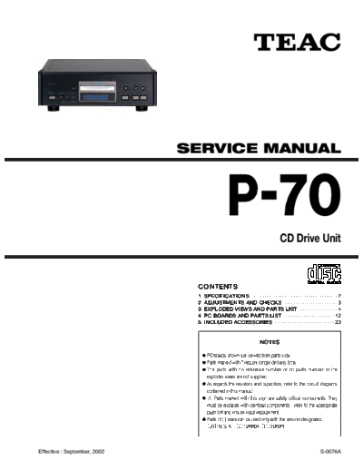 Teac P70 cd