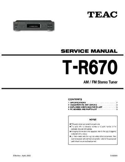 Teac TR607 tuner