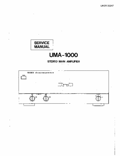 Uher UMA1000 power amplifier
