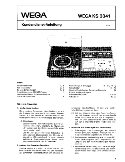 Wega KS 3341 service manual