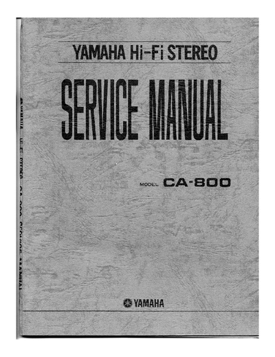 Yamaha CA800 integrated amplifier