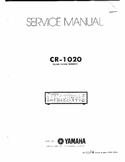 Yamaha CR1020 receiver