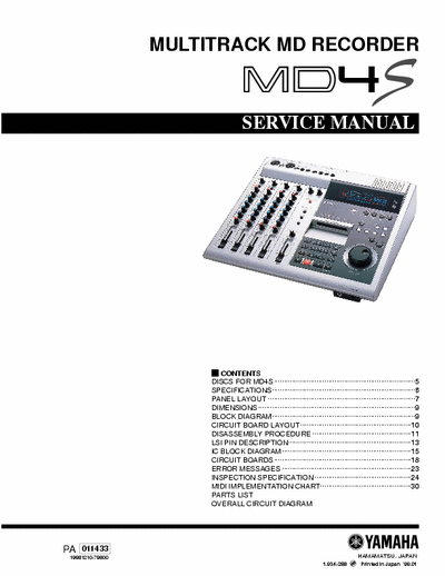 Yamaha MD4SE minidisk