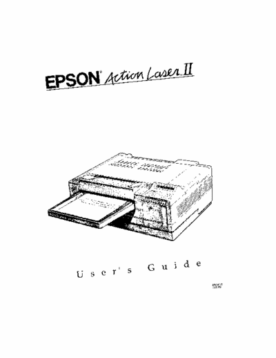Epson Action Laser II or EPL 4000 This is manual of my old (but valid) laser printer, very difficult to find