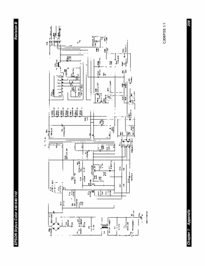 Epson various Power supply diagram C206PSE for epson stylus color 440, 640, 740.