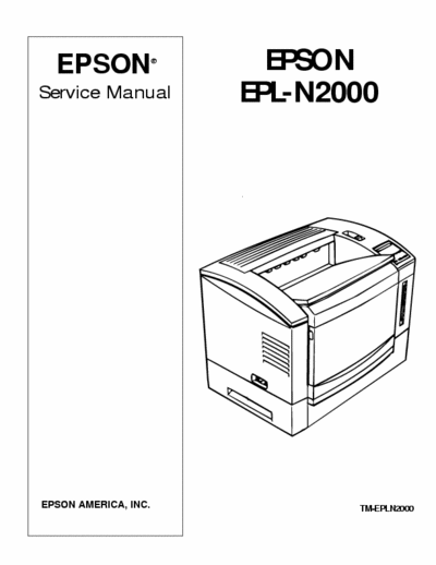 Epson EPL-N2000 EPSON EPL-N2000 (Service Manual)