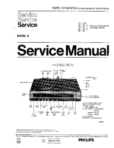 Philips 22AH974 service manual