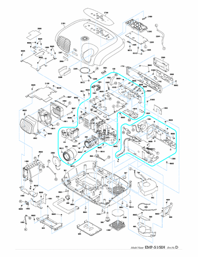 EPSON PowerLite S1, S1+ Product Diagram