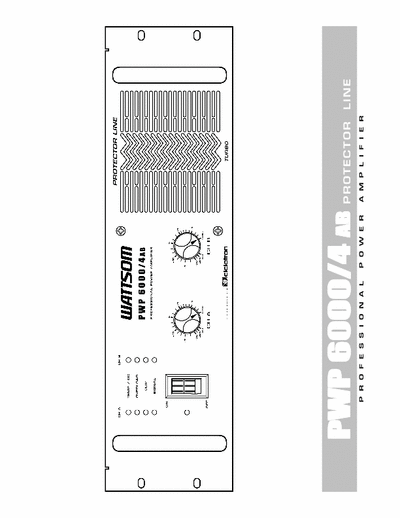 Wattsom PWP 6000 4AB Power Amplifier Owner Manual