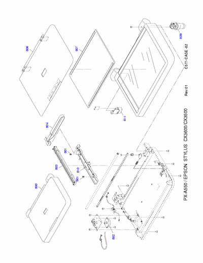 Epson CX3600 CX3500 Epson Stylus CX3600, CX3500 exploded views