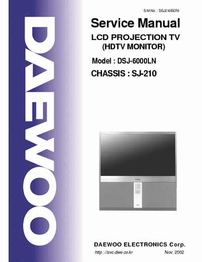 Daewoo DSJ-6000LN Service Manual HDTV Monitor - pag. 39