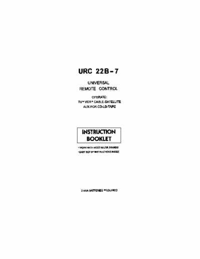 nse urc22b-7 urc22b-7 remote controller manual