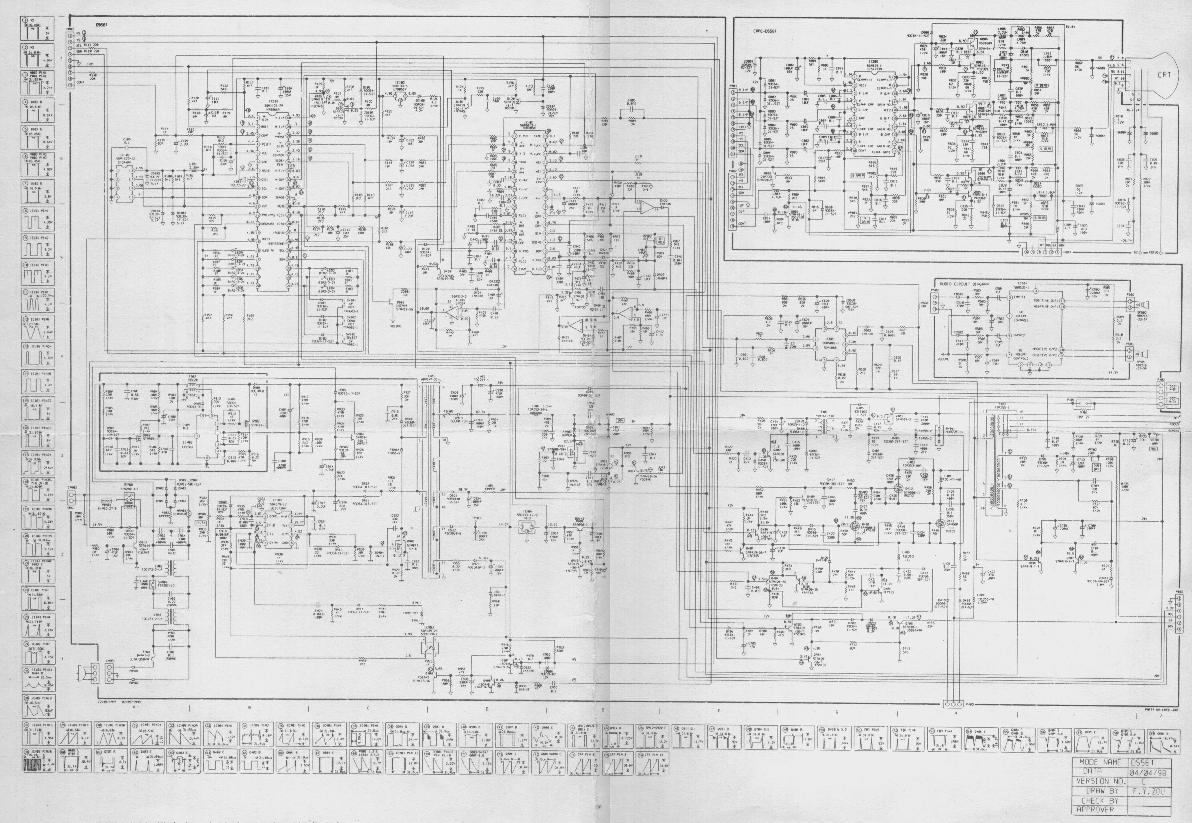 AOC 4Vn Schematic Diagram/ Diagrama Eléctrico. This one can be seen clearly; not distorted. Este sí se ve bien.