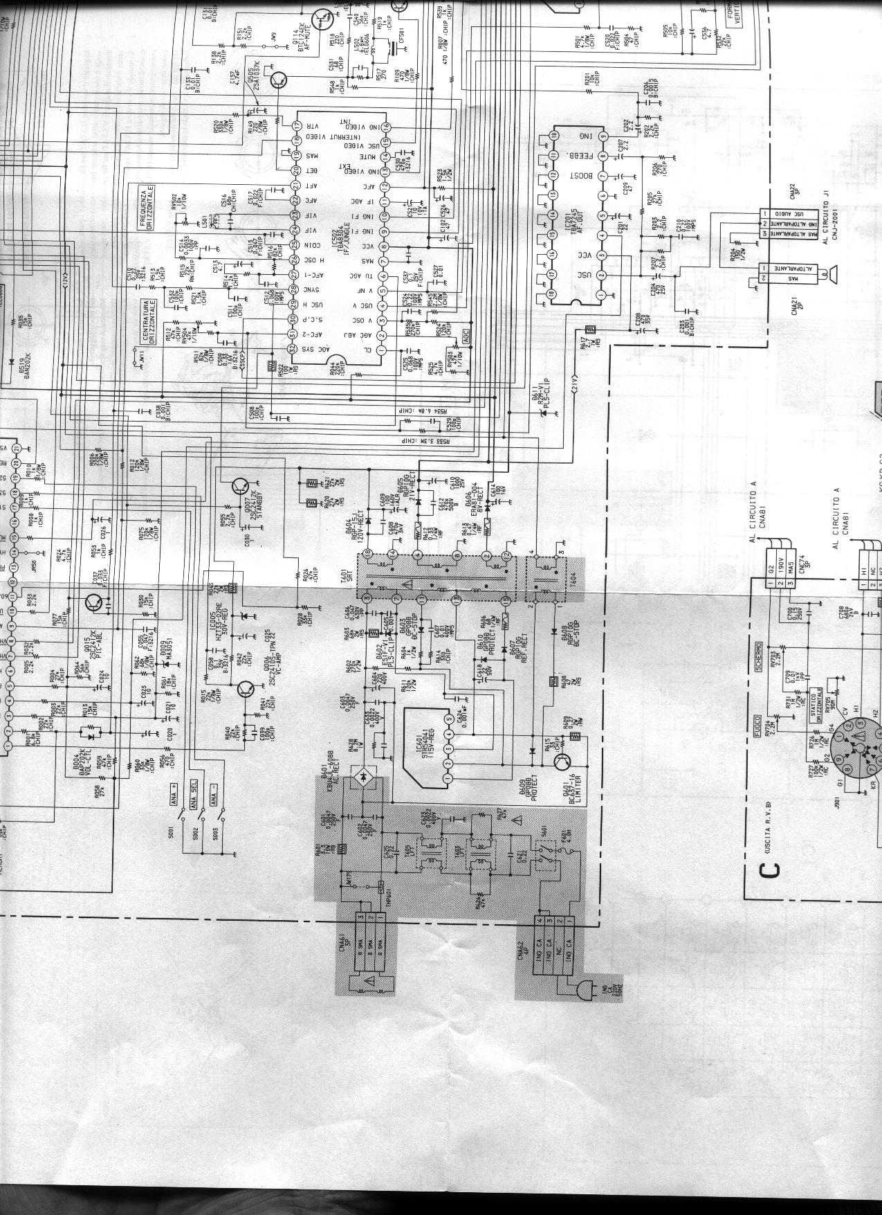SONY KV-M1400A Schema TV Sony KV-M1400A