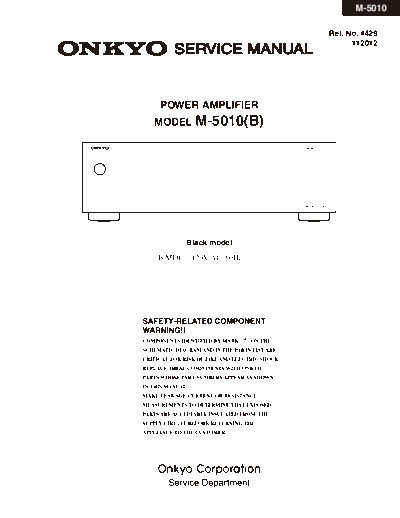 ONKYO hfe   m-5010 service en  ONKYO Audio M-5010 hfe_onkyo_m-5010_service_en.pdf