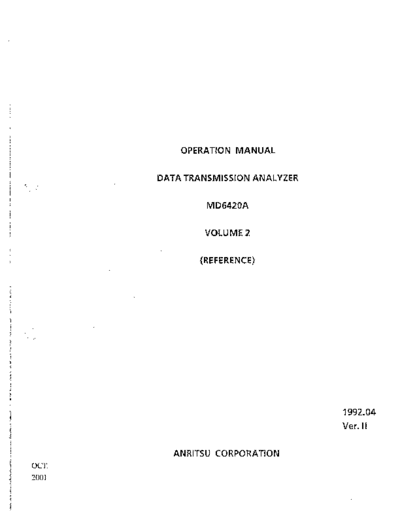 Anritsu ANRITSU MD6420A VOL 2 Operation Reference  Anritsu ANRITSU MD6420A VOL 2 Operation Reference.pdf
