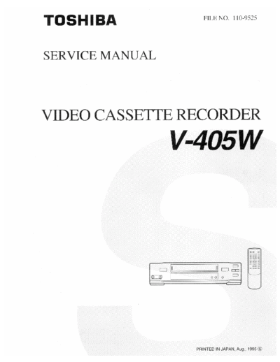 TOSHIBA TOSHIBA V-405W VCR  TOSHIBA Video V-405W TOSHIBA_V-405W_VCR.pdf