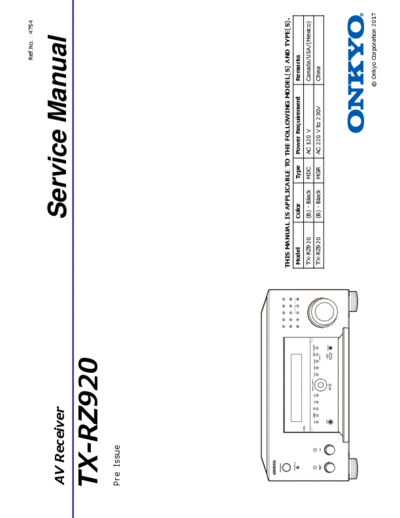 ONKYO tx-rz920  ONKYO Audio TX-RZ920 onkyo_tx-rz920.pdf