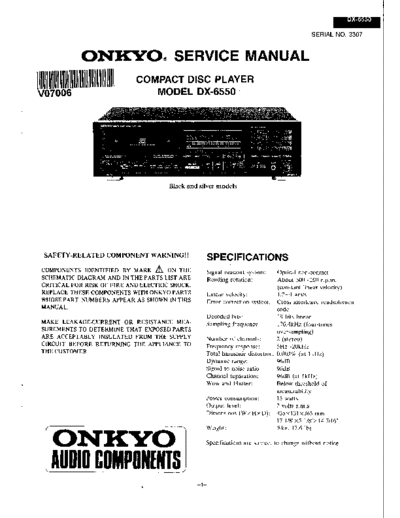 ONKYO hfe   dx-6550 service en  ONKYO Audio DX-6550 hfe_onkyo_dx-6550_service_en.pdf