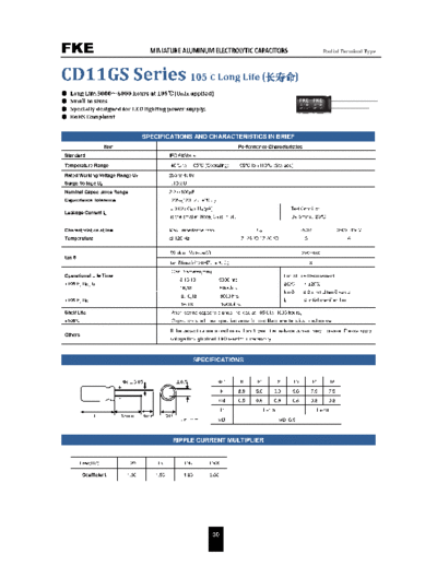 FKE [radial thru-hole] CD11GS Series  . Electronic Components Datasheets Passive components capacitors FKE FKE [radial thru-hole] CD11GS Series.pdf