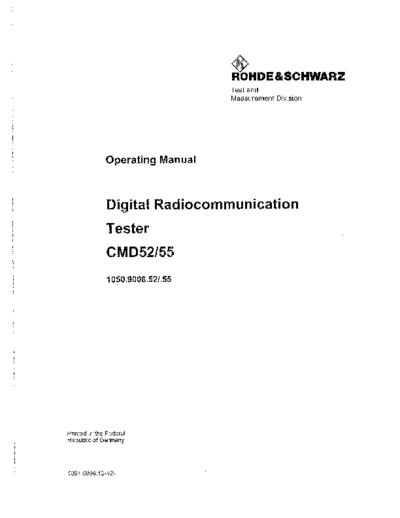 Rohde & Schwarz R&S CMD 52 252C 55 Operating  Rohde & Schwarz R&S CMD 52_252C 55 Operating.pdf