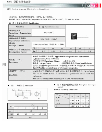 Foai [radial thru-hole] CDVH Series  . Electronic Components Datasheets Passive components capacitors Foai Foai [radial thru-hole] CDVH Series.pdf