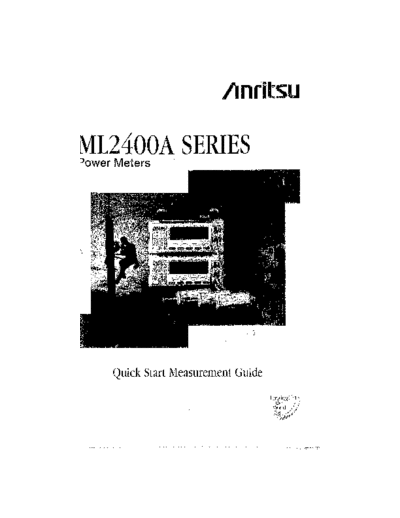 Anritsu ANRITSU ML2400A Series Quick Start Measurement Guide  Anritsu ANRITSU ML2400A Series Quick Start Measurement Guide.pdf