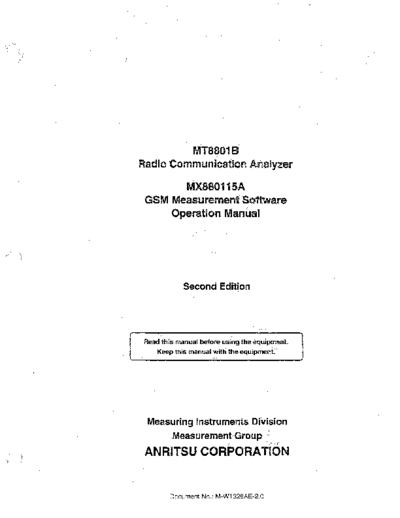 Anritsu ANRITSU MT8801B Operation  Anritsu ANRITSU MT8801B Operation.pdf