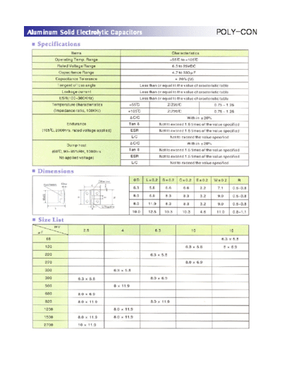 Poly-con [Tyecom] Poly-CON [polymer SMD] SPD Series  . Electronic Components Datasheets Passive components capacitors Poly-con [Tyecom] Poly-CON [polymer SMD] SPD Series.pdf