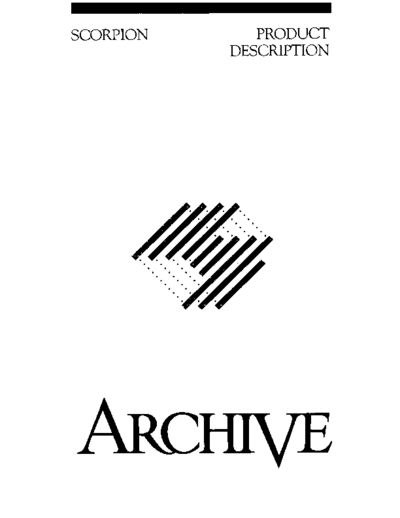 archive 20271-001 scorpPrDesc Mar84  . Rare and Ancient Equipment archive 20271-001_scorpPrDesc_Mar84.pdf