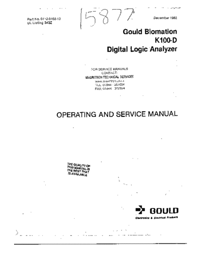 Gould . k100d. operating guide.  Gould gould._k100d._operating_guide..pdf