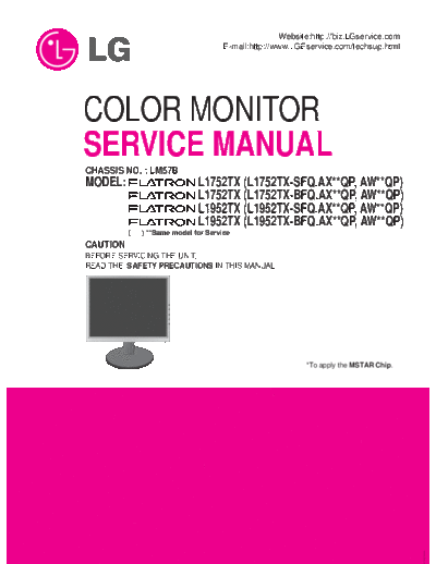 LG LG Flatron L1752 L1952 [SM]  LG Monitor LG_Flatron_L1752_L1952_[SM].pdf