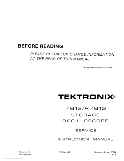 Tektronix 7613  Tektronix 7613.pdf