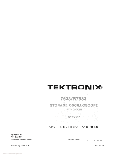 Tektronix 7633 r7633  Tektronix 7633_r7633.pdf